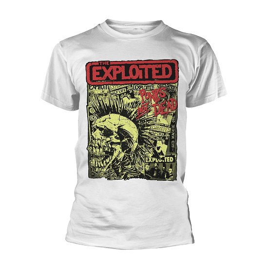 Cover for The Exploited · Punks Not Dead (White) (T-shirt) [size S] [White edition] (2019)