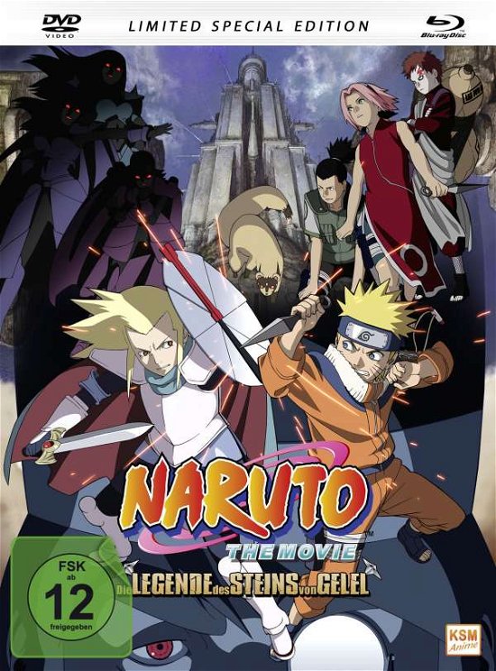 Cover for Naruto - Die Legende Des Steins Von Gelel - The Movie 2 - Limited Edition (mediabook) (blu-ray+dvd) (Blu-ray) (2016)