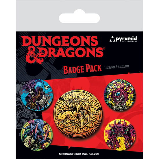 Dungeons & Dragons Ansteck-Buttons 5er-Pack Beastl - Dungeons & Dragons - Merchandise -  - 5050293808000 - 21. juli 2023