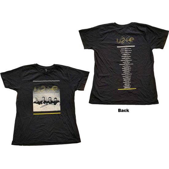 U2 Ladies T-Shirt: I+E Tour Bed Photo (Ex-Tour & Back Print) - U2 - Koopwaar -  - 5056561051000 - 