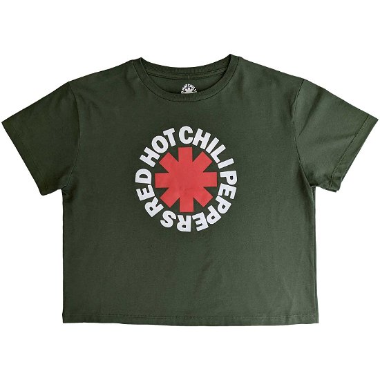 Red Hot Chili Peppers Ladies Crop Top: Classic Asterisk - Red Hot Chili Peppers - Merchandise -  - 5056561080000 - 