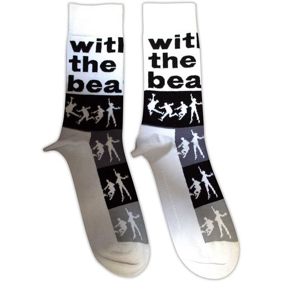 Cover for The Beatles · The Beatles Unisex Ankle Socks: With The Beatles Silhouette Stripes (UK Size 7 - 11) (CLOTHES) [size M] (2024)