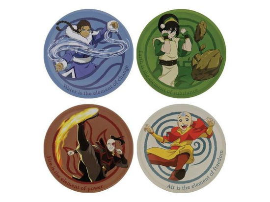 Avatar The Last Airbender · 4 Embossed Metal Coast (Toys)