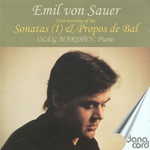 Cover for Sauer,emil Von / Marshev · Piano Sonata 1 (CD) (2001)