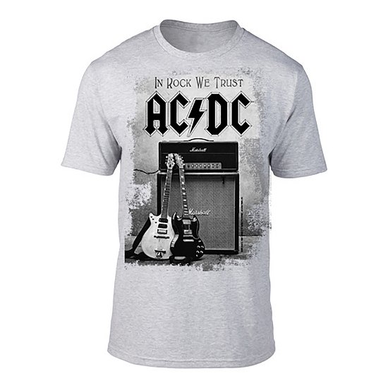 Cover for AC/DC · In Rock We Trust (Grey) (T-shirt) [size XL] [Grey edition] (2018)
