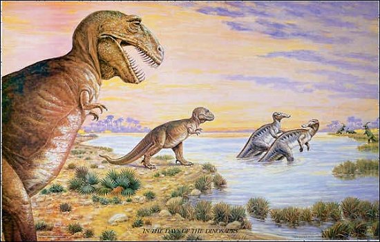 Cover for Dover · In the Days of the Dinosaurs: Poster - Dover Posters (Print) (1997)