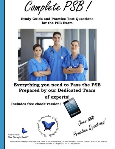 Cover for Blue Butterfly Books · Complete Psb:  Study Guide and Practice Test Questions for the Psb Exam (Paperback Bog) (2013)