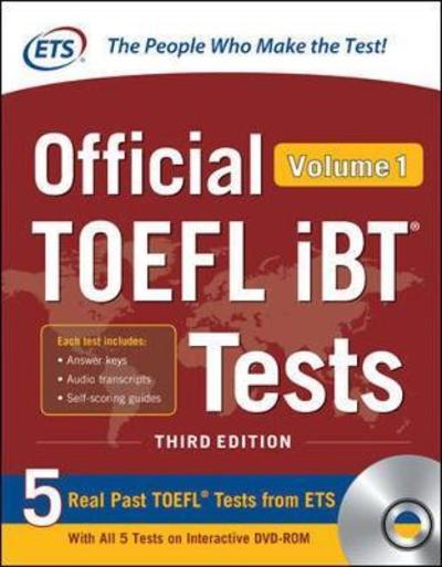 Cover for Educational Testing Service · Official TOEFL iBT Tests Volume 1, Third Edition (Book) (2018)