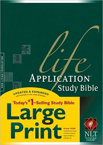 Cover for Tyndale House Publishers · NLT Life Application Study Bible Large Print, Indexed (Hardcover Book) [Large type / large print edition] (2009)