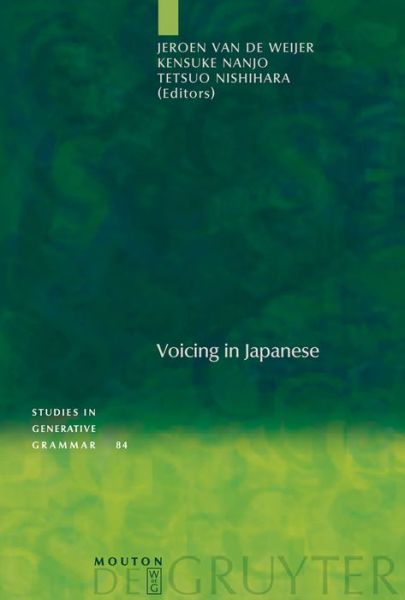 Cover for Jeroen Van De Weijer · Voicing in Japanese (Book) (2005)