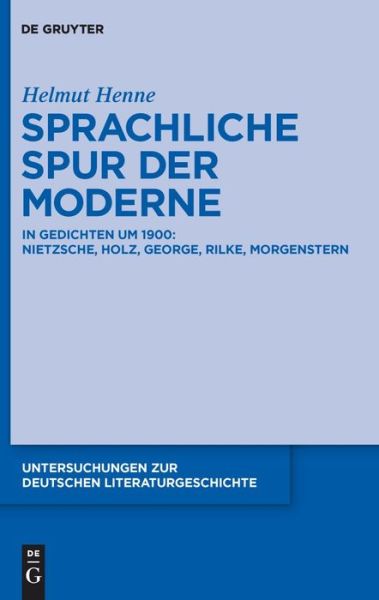 Cover for Helmut Henne · Sprachliche Spur der Moderne (Book) [German, 1 edition] (2010)