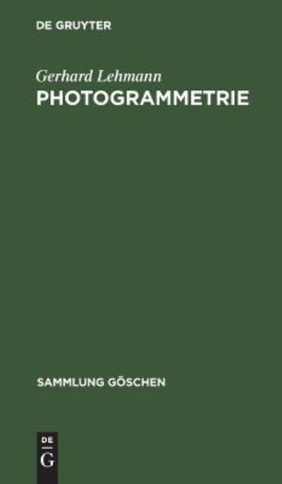 Cover for Gerhard Lehmann · Photogrammetrie (Book) (1966)