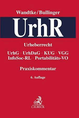 Praxiskommentar Urheberrecht - Artur-Axel Wandtke - Books - Beck C. H. - 9783406762000 - July 12, 2022