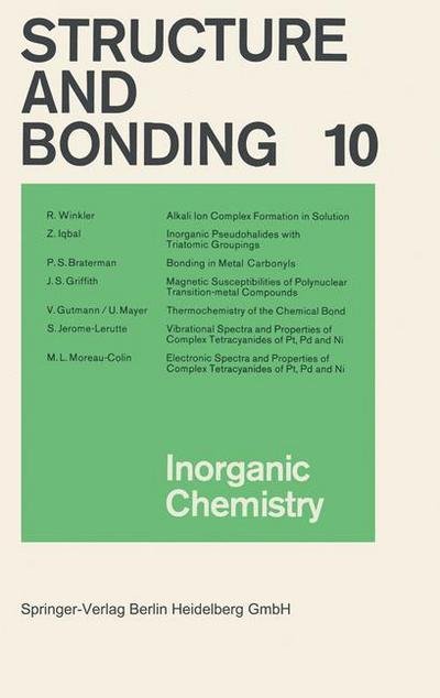 Cover for Xue Duan · Inorganic Chemistry - Structure and Bonding (Paperback Bog) (1972)