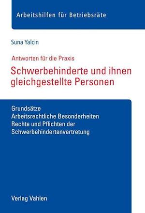 Cover for Suna Yalcin · Schwerbehinderte und ihnen gleichgestellte Personen (Paperback Book) (2021)