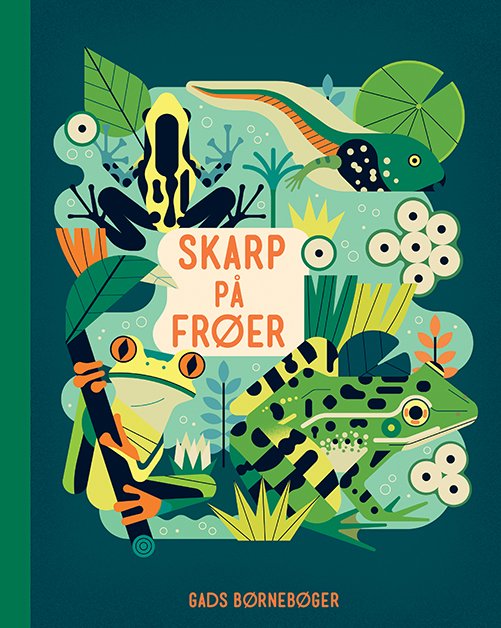 Cover for Owen Davey · Skarp på: Skarp på frøer (Hardcover Book) [1. wydanie] (2023)