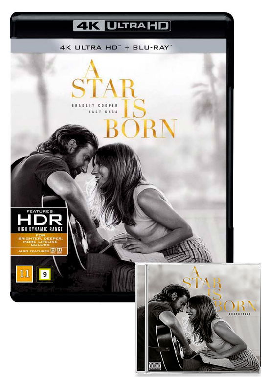 A Star Is Born (UHD Blu-ray + CD sampak) -  - Film -  - 9950099065000 - 8. april 2019