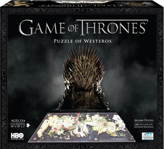 4D CityScape Puzzle - Game of Thrones - Westeros - Wrebbit 3D - Brädspel - 4D CITYSCAPE - 0714832510001 - 7 maj 2019
