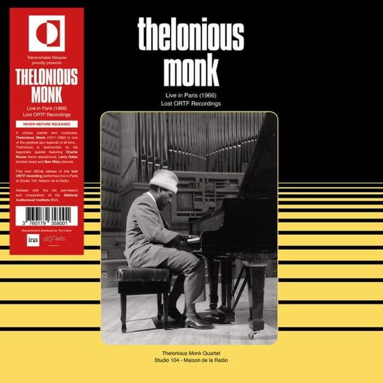 Live in Paris 1966: Lost Ortf Recording - Thelonious Monk - Musik - TRANSVERSALES DISQUES - 3760179358001 - 6. december 2024