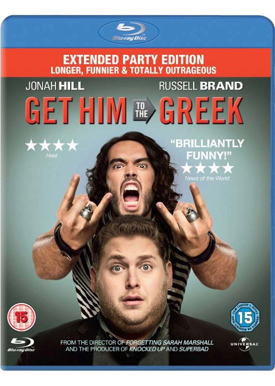 Cover for Get Him to the Greek - Extende · Get Him To The Greek - Extended Party Edition (Blu-ray) (2010)