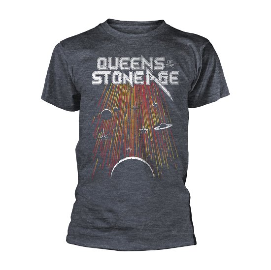 Queens Of The Stone Age Unisex T-Shirt: Meteor Shower - Queens Of The Stone Age - Produtos - PHD - 5056012044001 - 10 de julho de 2020