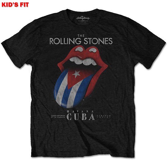 Cover for The Rolling Stones · The Rolling Stones Kids T-Shirt: Havana Cuba (3-4 Years) (T-shirt) [size 3-4yrs] [Black - Kids edition]