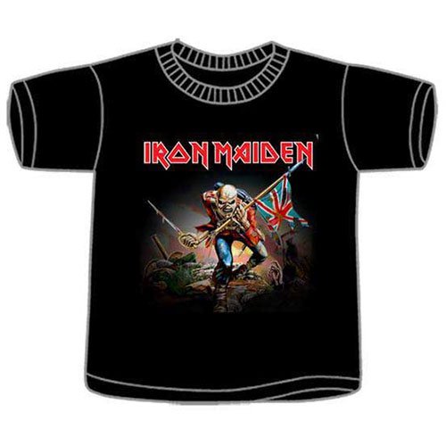 Cover for Iron Maiden · Iron Maiden Kids T-Shirt: Trooper (11-12 Years) (T-shirt) [size 11-12yrs] [Black - Kids edition]