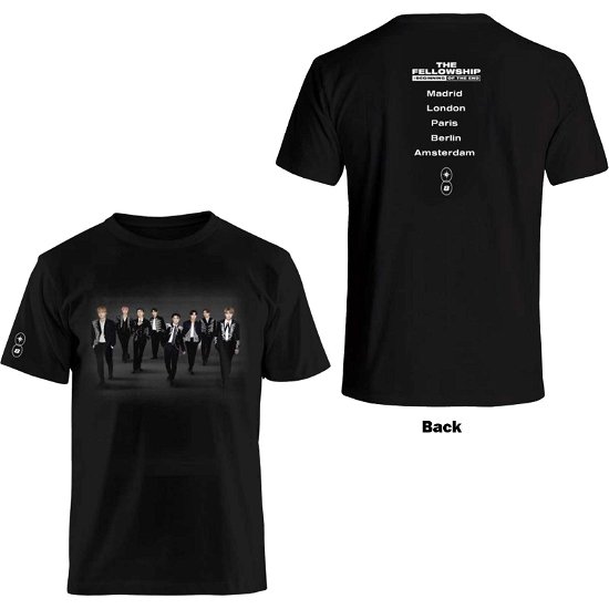 ATEEZ Unisex T-Shirt: Fellowship Tour Euro Photo (Back Print) - Ateez - Merchandise -  - 5056561054001 - 