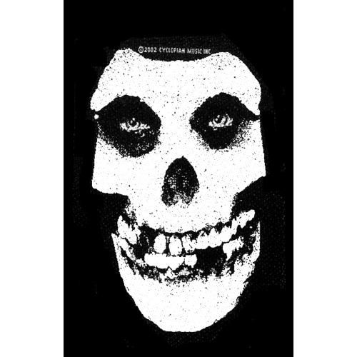 Misfits Standard Woven Patch: White Skull - Misfits - Merchandise - PHD - 5060185019001 - 19. August 2019