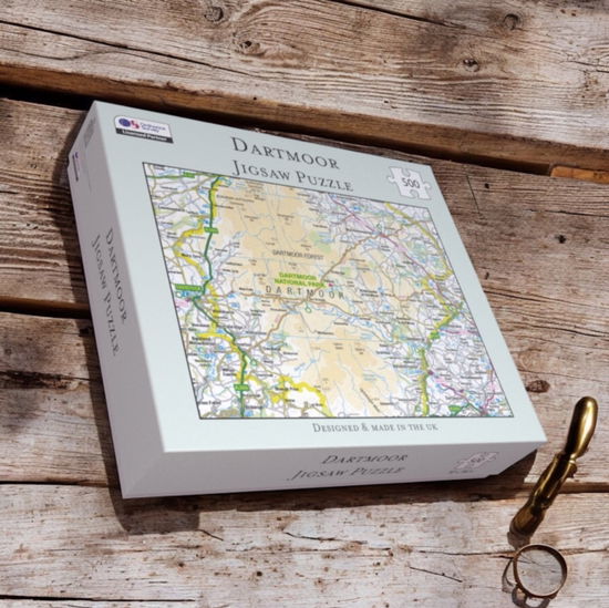 Cover for OS Map 500 Piece Premium Jigsaw Puzzle - Dartmoor National Park (Leketøy) (2025)