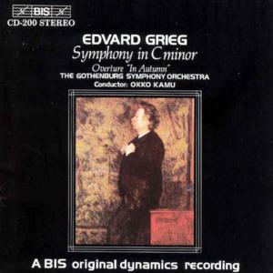 Symphony In C Minor - Edvard Grieg - Muziek - BIS - 7318590002001 - 6 februari 2003