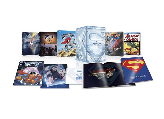 Cover for Superman 1-4 (4K UHD Blu-ray) [Steelbook Box edition] (2023)