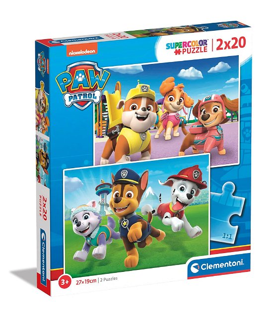 Cover for Clementoni · Puslespil Paw Patrol, 2x20 brikker (Pussel) (2023)