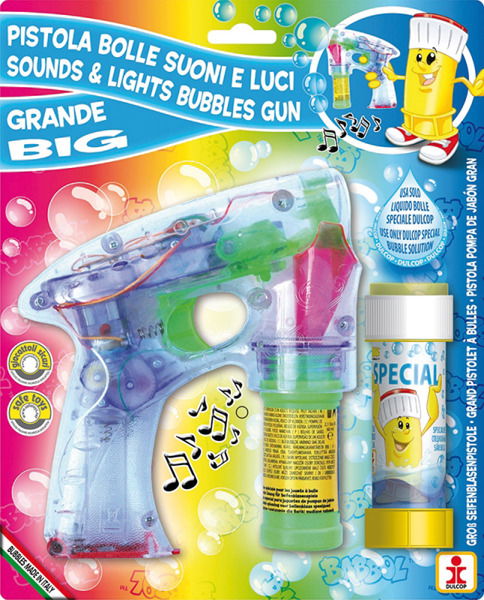 Cover for Dulcop Bolle Di Sapone · Dulcop Bolle Di Sapone - Pistola Bolle Con Luci Grande - Blister 1 Pz 60 Ml (MERCH)