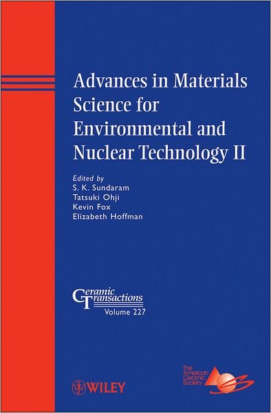 Cover for SK Sundaram · Advances in Materials Science for Environmental and Nuclear Technology II - Ceramic Transactions Series (Hardcover Book) (2011)