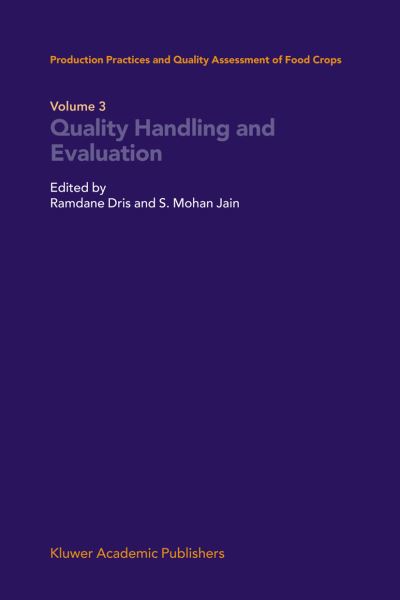 Cover for Ramdane Dris · Quality Handling and Evaluation (Hardcover Book) [2004 edition] (2004)