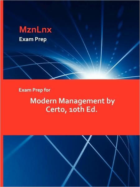 Cover for Certo · Exam Prep for Modern Management by Certo, 10th Ed. (Paperback Book) (2009)