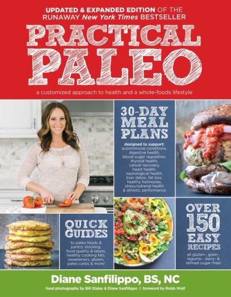 Cover for Diane Sanfilippo · Practical Paleo, 2nd Edition (Updated and Expanded): A Customized Approach to Health and a Whole-Foods Lifestyle (Pocketbok) [2 New edition] (2016)