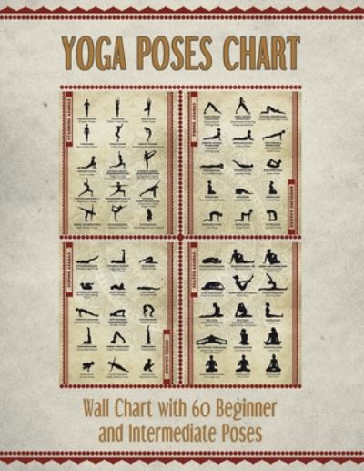 Cover for The Mindful Word · Yoga Poses Chart: Chart / Mini Poster With 60 Common Hatha Yoga Poses / Asanas in Sanskrit and English (Paperback Book) (2018)