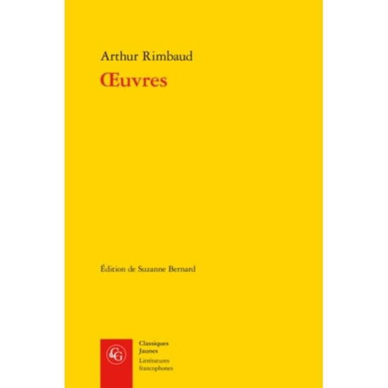 Cover for Arthur Rimbaud · Oeuvres (Pocketbok) (2018)