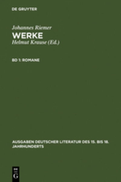 Cover for Riemer · Werke.1 (Book) (1979)