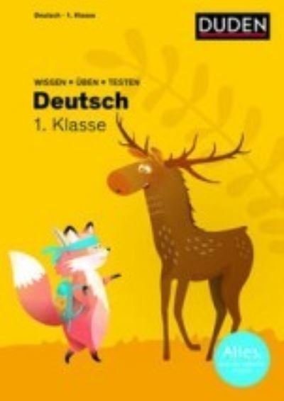 Cover for Ulrike Holzwarth-raether · Duden Wissen  Uben Testen: Deutsch 1. Klasse (Pocketbok) (2022)