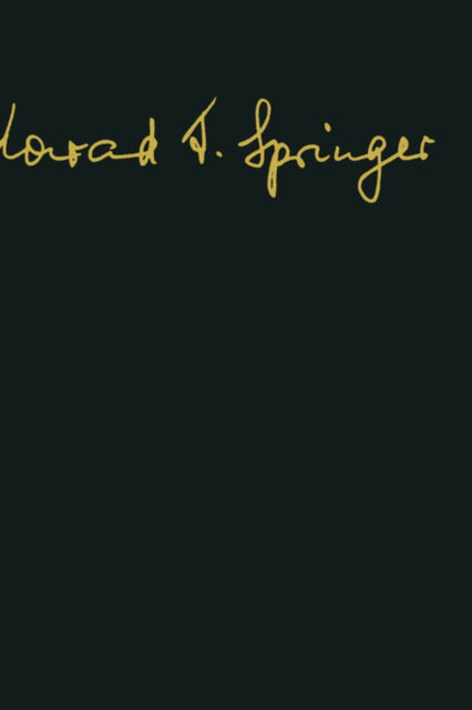 Cover for K.F. Springer · Konrad F. Springer: 23.9.1985 (Hardcover Book) [1985 edition] (1985)