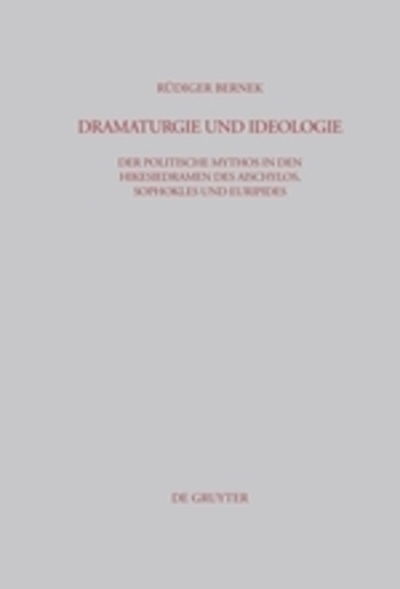 Cover for Bernek,,R. · Dramaturgie u.Ideologie (Book) [German edition] (2004)