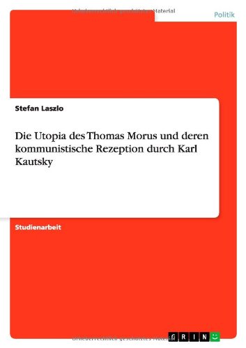 Cover for Laszlo · Die Utopia des Thomas Morus und (Book) [German edition] (2013)