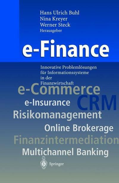 Cover for H U Buhl · E-finance (Pocketbok) [Softcover reprint of the original 1st ed. 2001 edition] (2011)