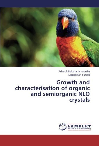Cover for Sagadevan Suresh · Growth and Characterisation of Organic and Semiorganic Nlo Crystals (Paperback Bog) (2013)