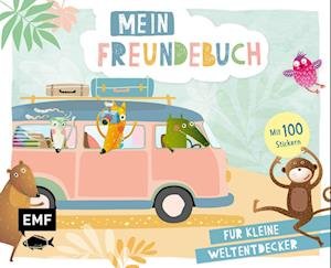 Cover for Edition Michael Fischer · Mein Freundebuch - Mit 100 Stickern für kleine Weltentdecker (Inbunden Bok) (2022)