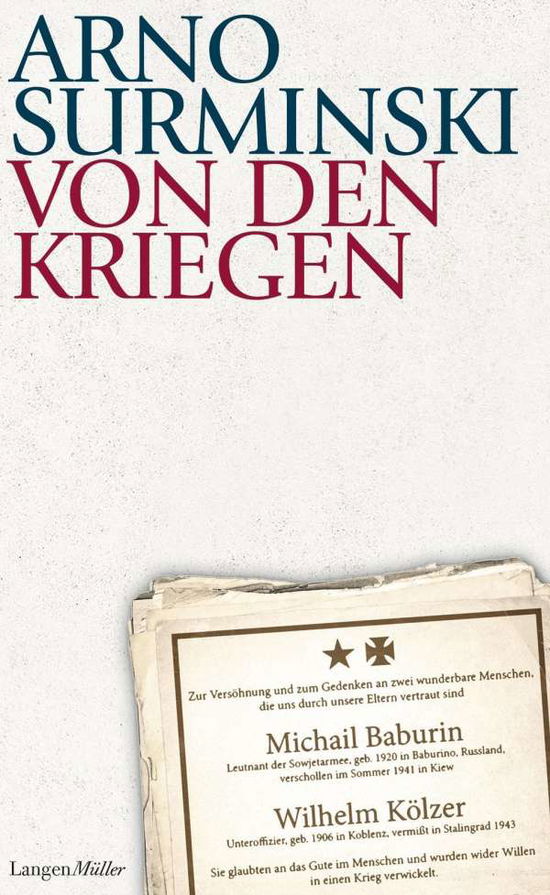 Von den Kriegen - Surminski - Książki -  - 9783784434001 - 