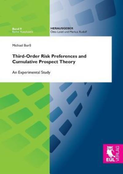 Cover for Michael Borß · Third-Order Risk Preferences and Cumulative Prospect Theory (Paperback Book) (2017)